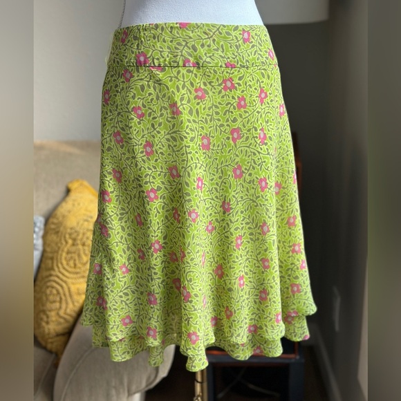 Singrid Olsen Y2K Floral A Line Midi Skirt - Picture 1 of 5